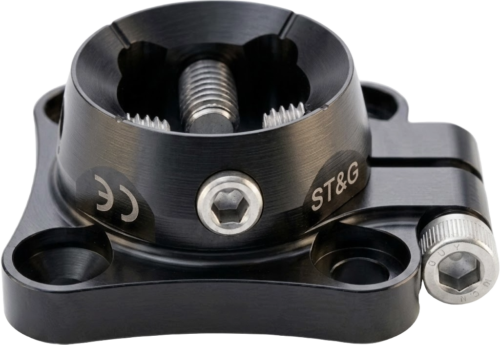 4 Hole Rotating Base with Rotating Receiver, Titanium (Black)